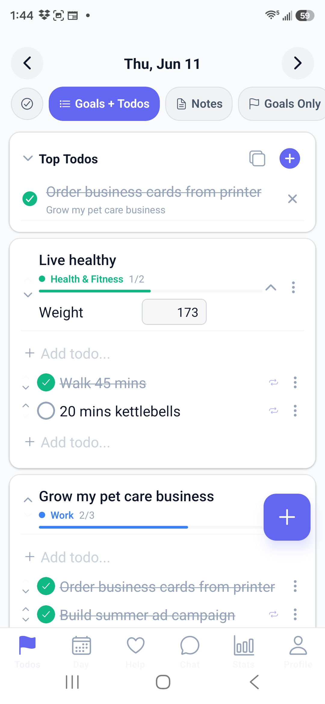 HelpDo to-do list on Thursday June 11